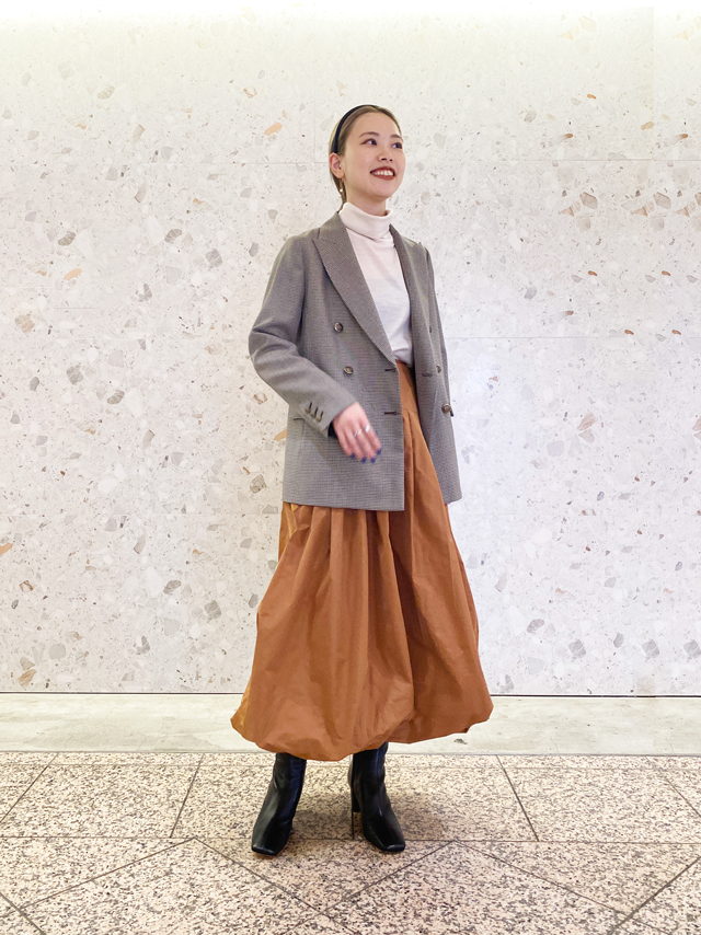 Demi-Luxe BEAMS よりリスクが高い / ボリュームスカート テラコッタ 